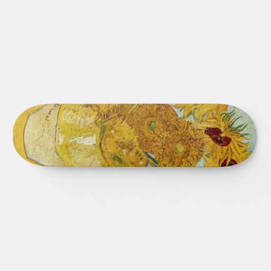 Vincent Van Gogh - Vase mit zwölf Sonnenblumen Skateboard (Horizontal)