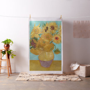 Vincent Van Gogh - Vase mit zwölf Sonnenblumen Stoff