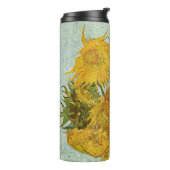 Vincent Van Gogh - Vase mit zwölf Sonnenblumen Thermosbecher (Nach links gedreht)