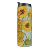 Vincent Van Gogh - Vase mit zwölf Sonnenblumen Thermosbecher (Nach rechts gedreht)
