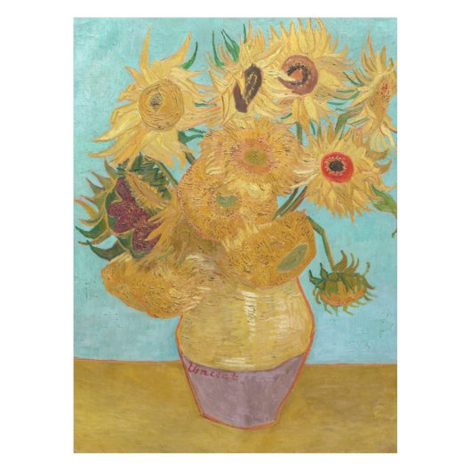 Vincent Van Gogh - Vase mit zwölf Sonnenblumen Tischdecke (Vorderseite)