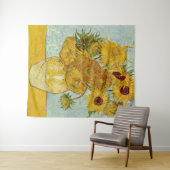Vincent Van Gogh - Vase mit zwölf Sonnenblumen Wandteppich (Beispiel (Horizontal))