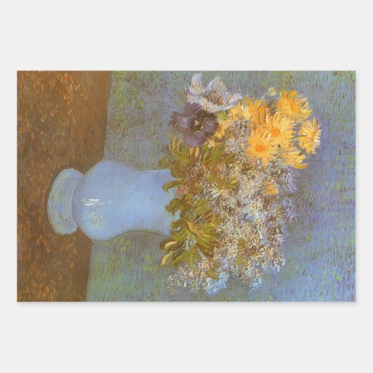 Vincent van Gogh Vase of Lilacs, Daisies, Anemones Geschenkpapier Set (Vorderseite 2)