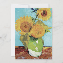 Vincent Van Gogh Vase Sunflowers Einladung