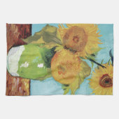 Vincent Van Gogh Vase Sunflowers Geschirrtuch (Horizontal)