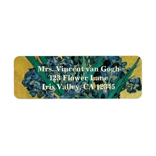 Vincent van Gogh - Vase w Irises Yellow Background (Vorne)