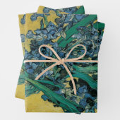 Vincent van Gogh - Vase w Irises Yellow Background Geschenkpapier Set (Beispiel)