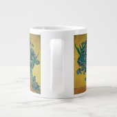 Vincent van Gogh - Vase w Irises Yellow Background Jumbo-Tasse (Rückseite)