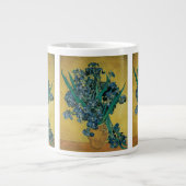 Vincent van Gogh - Vase w Irises Yellow Background Jumbo-Tasse (Vorderseite)
