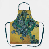 Vincent van Gogh - Vase w Irises Yellow Background Schürze (Vorderseite)