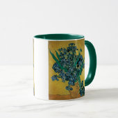 Vincent van Gogh - Vase w Irises Yellow Background Tasse (VorderseiteRechts)