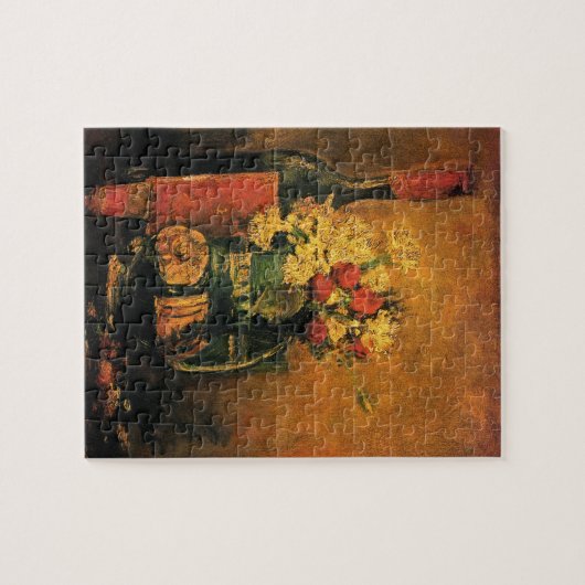 Vincent Van Gogh - Vase with Carnations Fine Art Puzzle (Horizontal)