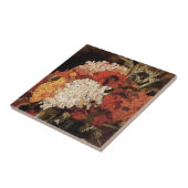 Vincent Van Gogh - Vase with Carnys - Fine Art Fliese (Seite)