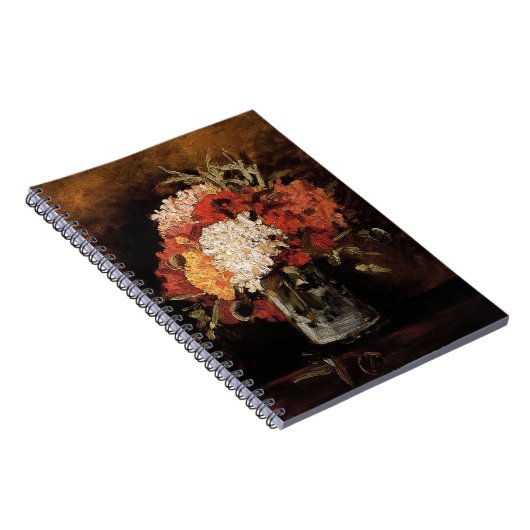 Vincent Van Gogh - Vase with Carnys - Fine Art Notizblock (Rechte Seite)