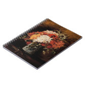 Vincent Van Gogh - Vase with Carnys - Fine Art Notizblock (Linke Seite)