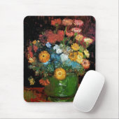 Vincent Van Gogh - Vase with Zinnias Fine Art Mousepad (Mit Mouse)