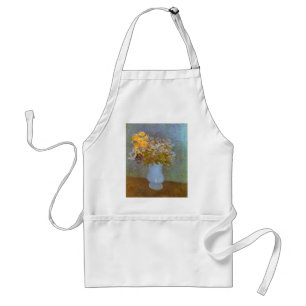 Vincent van Gogh Vasemit Flieder, Gänseblümchen un Schürze