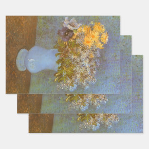 Vincent van Gogh Vasen mit Flieder, Gänseblümchen  Geschenkpapier Set