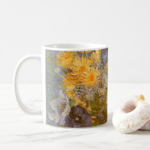 Vincent van Gogh Vasen mit Flieder, Gänseblümchen, Kaffeetasse