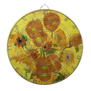 Vincent van Gogh - Vasen mit fünfzehn Sonnenblumen Dartscheibe