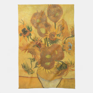 Vincent van Gogh - Vasen mit fünfzehn Sonnenblumen Geschirrtuch