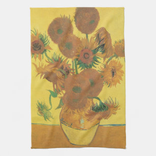 Vincent van Gogh - Vasen mit fünfzehn Sonnenblumen Geschirrtuch