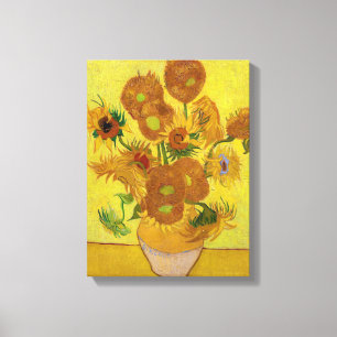 Vincent van Gogh - Vasen mit fünfzehn Sonnenblumen Leinwanddruck