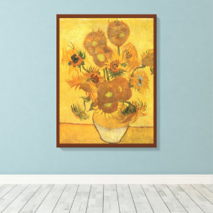 Vincent van Gogh - Vasen mit fünfzehn Sonnenblumen Leinwanddruck
