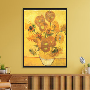 Vincent van Gogh - Vasen mit fünfzehn Sonnenblumen Leinwanddruck