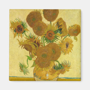 Vincent van Gogh - Vasen mit fünfzehn Sonnenblumen Magnet