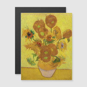 Vincent van Gogh - Vasen mit fünfzehn Sonnenblumen Magnetkarte