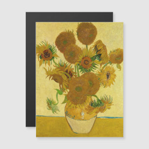 Vincent van Gogh - Vasen mit fünfzehn Sonnenblumen Magnetkarte