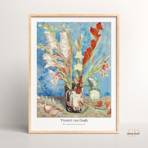 Vincent van Gogh Vasen mit Gladiolen und Astern Poster