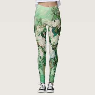 Vincent van Gogh Vasen mit rosa Rosen GalleryHD Leggings