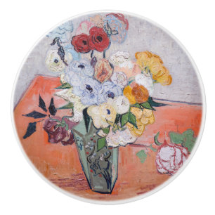 Vincent van Gogh - Vasen mit Rosen & Anemonen Keramikknauf