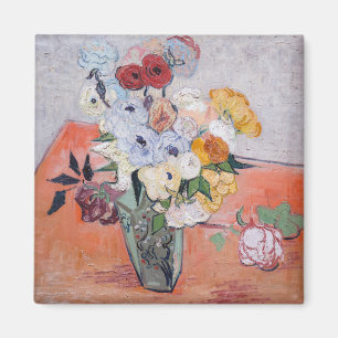 Vincent van Gogh - Vasen mit Rosen & Anemonen Magnet