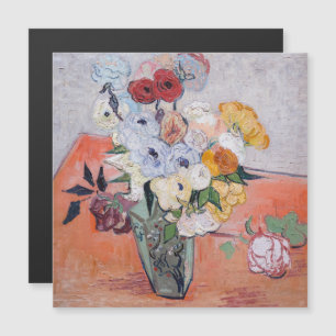Vincent van Gogh - Vasen mit Rosen und Anemonen Magnetkarte