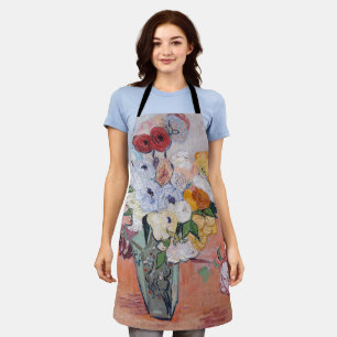 Vincent van Gogh - Vasen mit Rosen und Anemonen Schürze