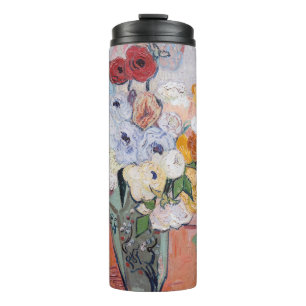 Vincent van Gogh - Vasen mit Rosen und Anemonen Thermosbecher