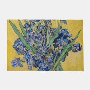 Vincent van Gogh - Vasen mit Schwertlilien Fußmatte