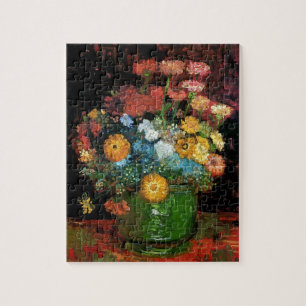 Vincent Van Gogh - Vasen mit Zinnien Fine Art Puzzle