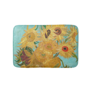 Vincent Van Gogh - Vasen mit zwölf Sonnenblumen Badematte
