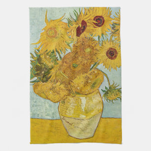 Vincent Van Gogh - Vasen mit zwölf Sonnenblumen Geschirrtuch