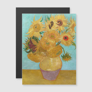 Vincent Van Gogh - Vasen mit zwölf Sonnenblumen Magnetkarte