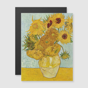 Vincent Van Gogh - Vasen mit zwölf Sonnenblumen Magnetkarte