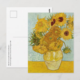 Vincent Van Gogh - Vasen mit zwölf Sonnenblumen Postkarte