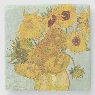 Vincent Van Gogh - Vasen mit zwölf Sonnenblumen Steinuntersetzer