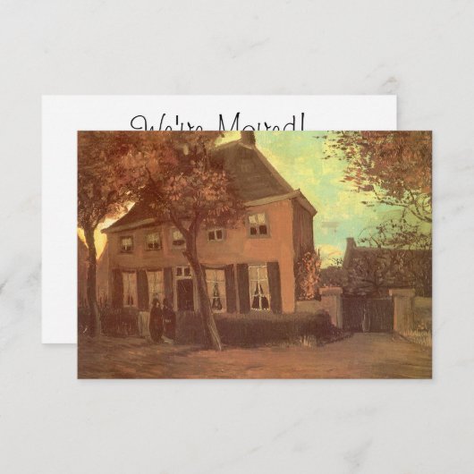 Vincent van Gogh - Vicarage in Nuenen Einladung (Vorne/Hinten)