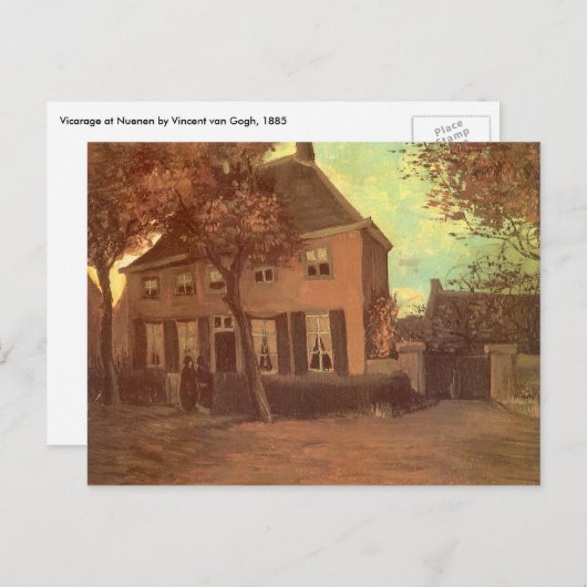 Vincent van Gogh - Vicarage in Nuenen Postkarte (Vorne/Hinten)