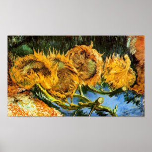 Vincent Van Gogh - Vier geschnittene Sonnenblumen Poster